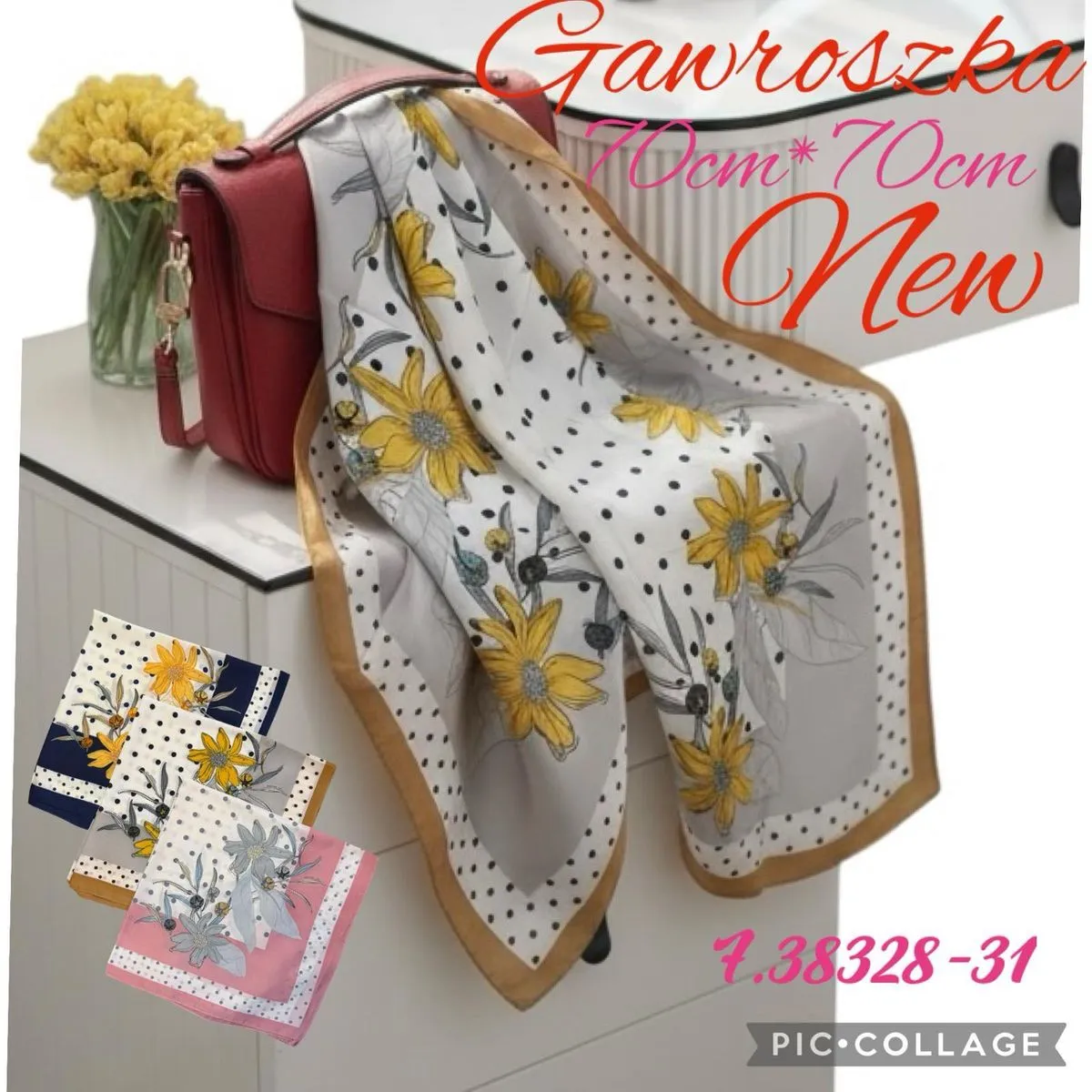 Chusta Damska Gawrwołoszka 70cm x 70cm
