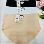 Majtki damskie bezszwowe XL-3XL, 3 szt. czarny/biały/beżowy