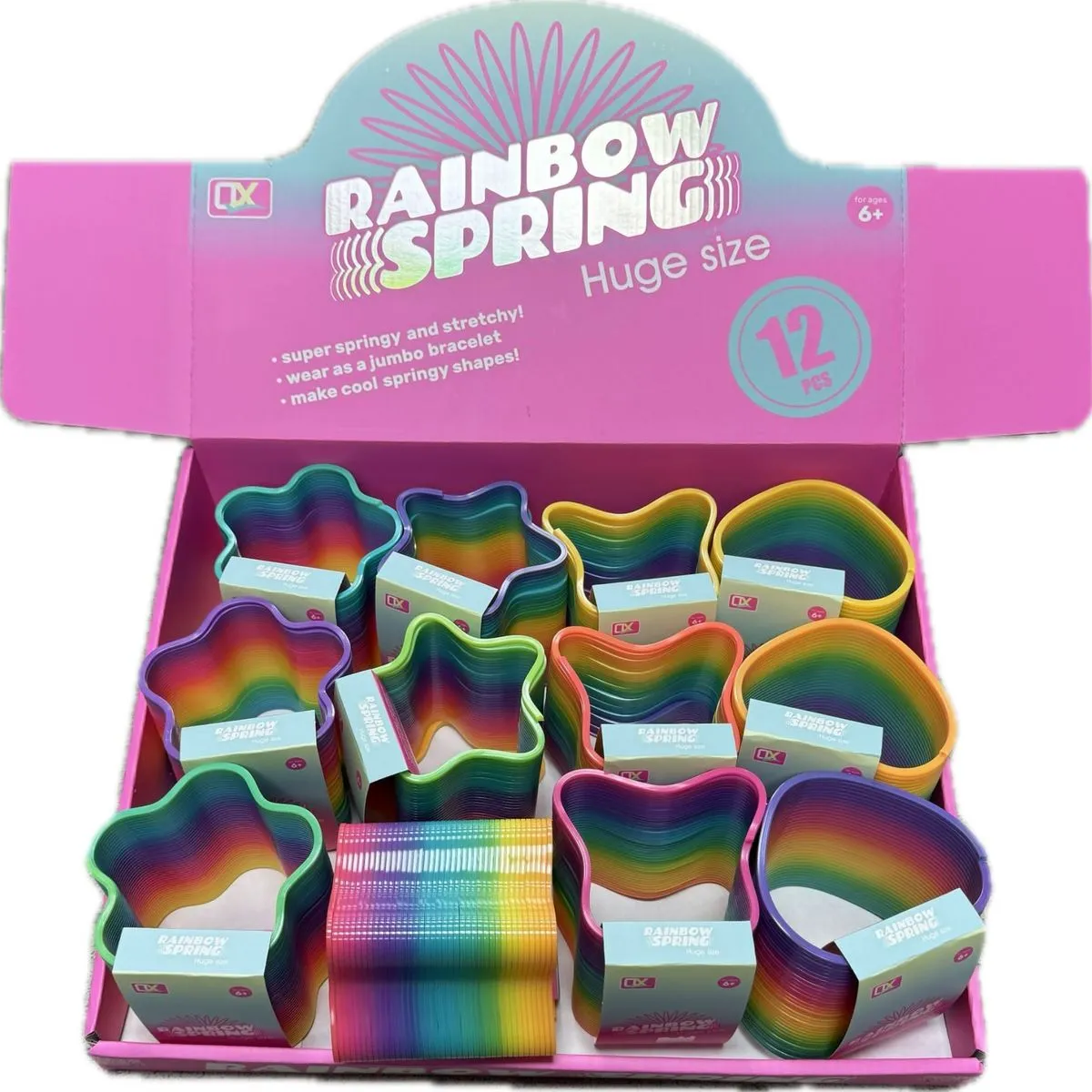 Tęczowa Sprężyna Rainbow Spring Huge Size 6+