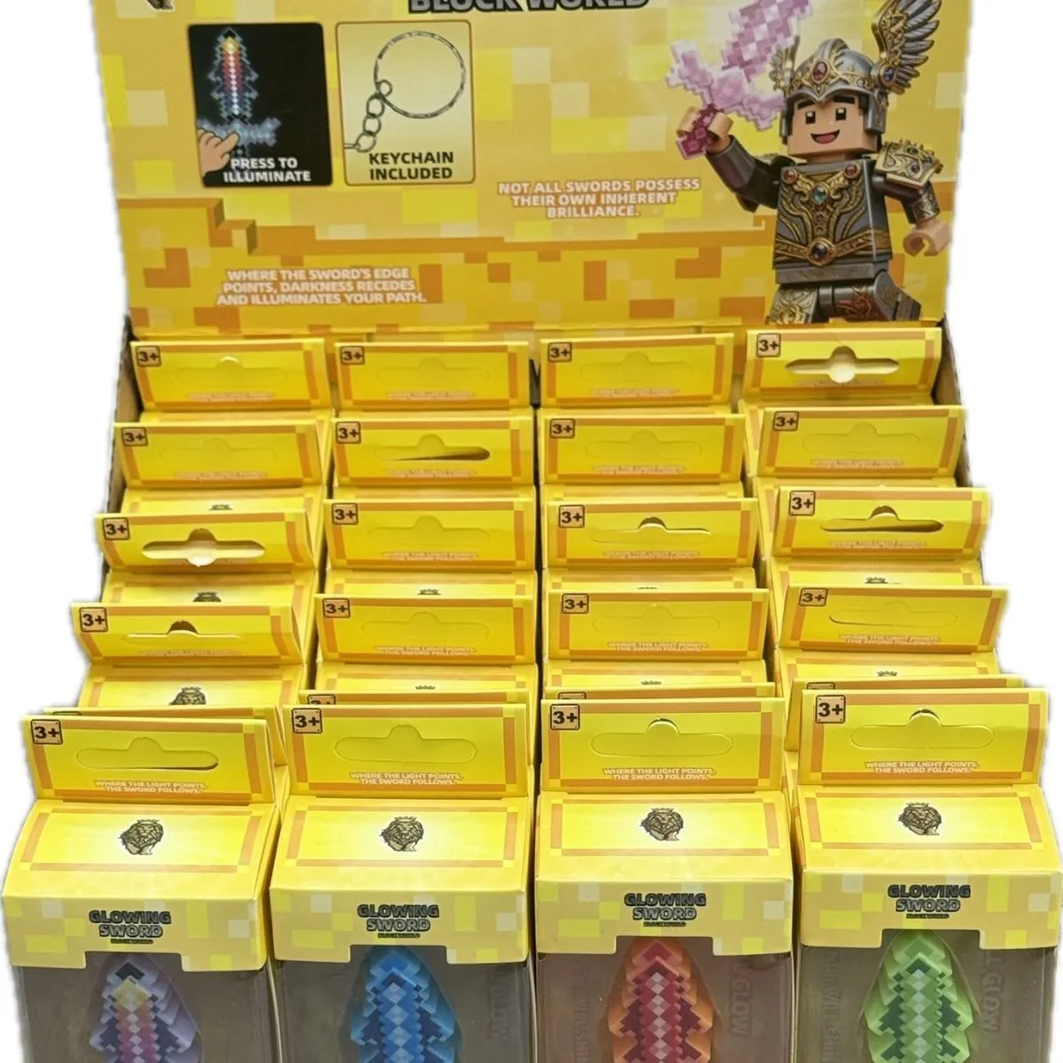 Podświetlany brelok miecz Blockworld Glowing Sword