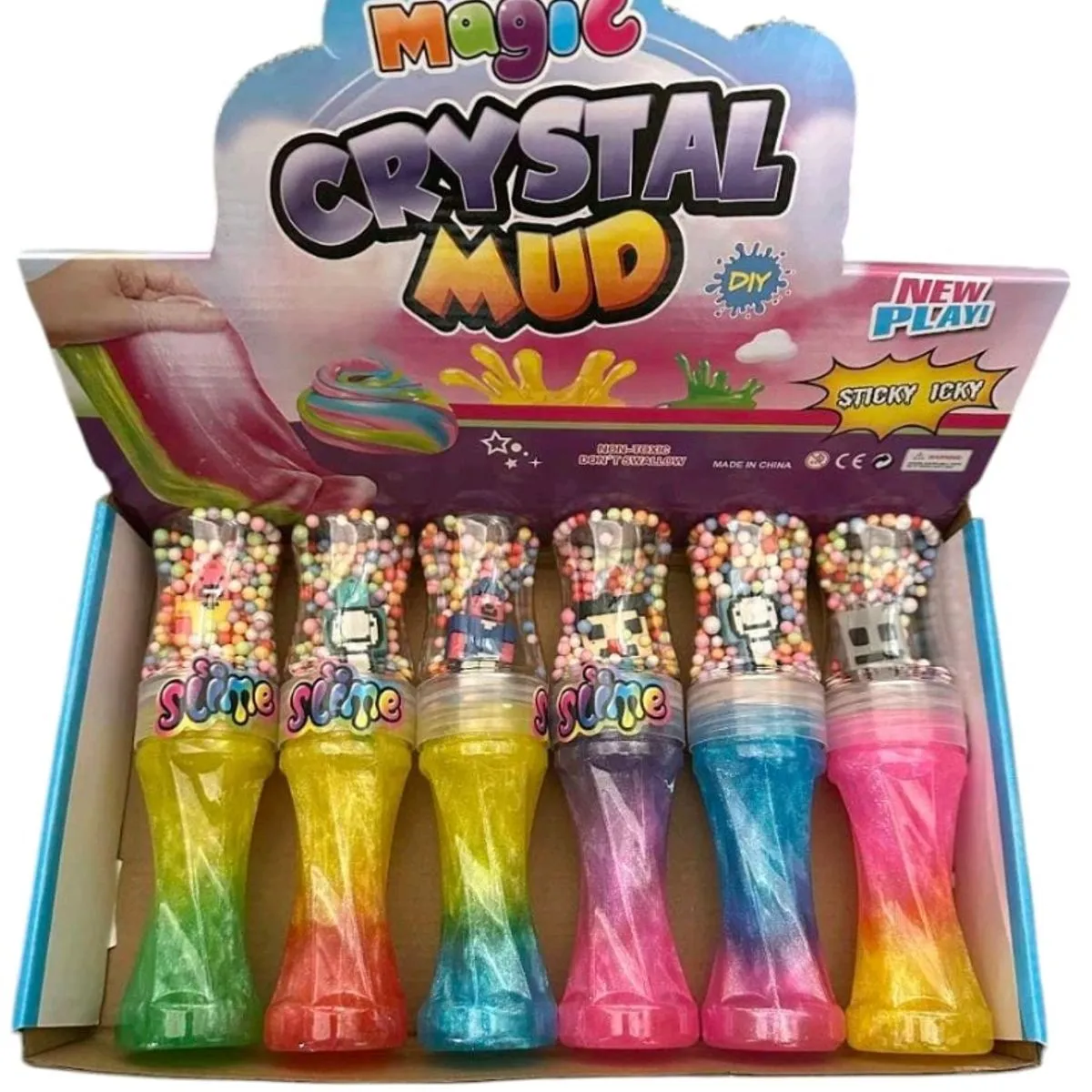 Zabawki Slime Minecraft Magic Crystal Mud 6 szt