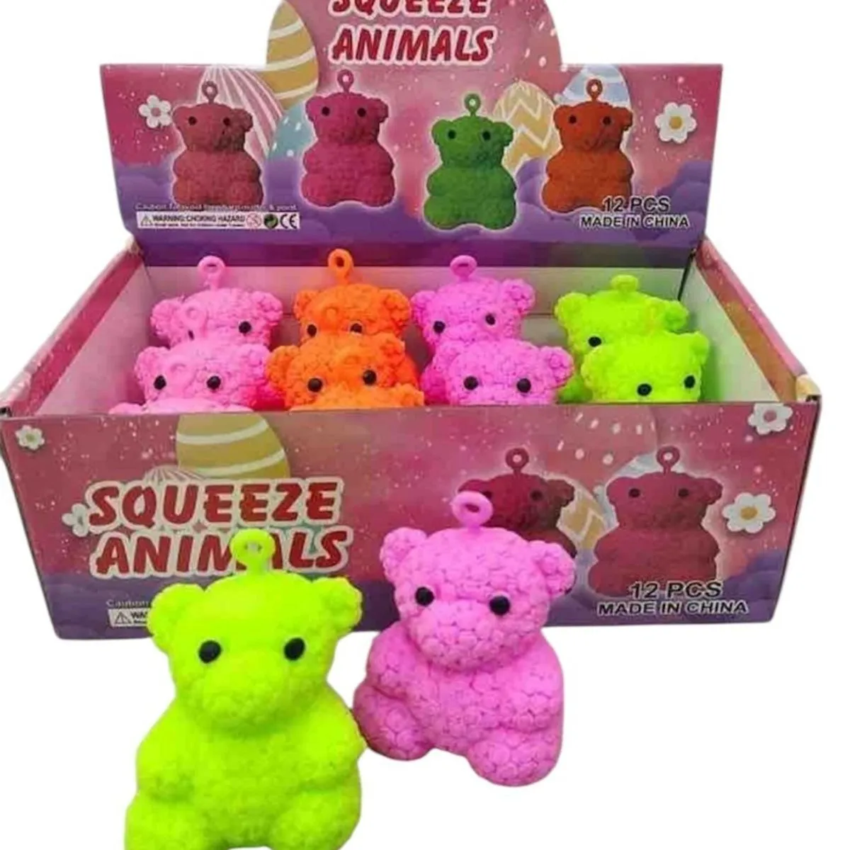 Gniotki Squeeze Animals Misie Antystresowe 12 szt