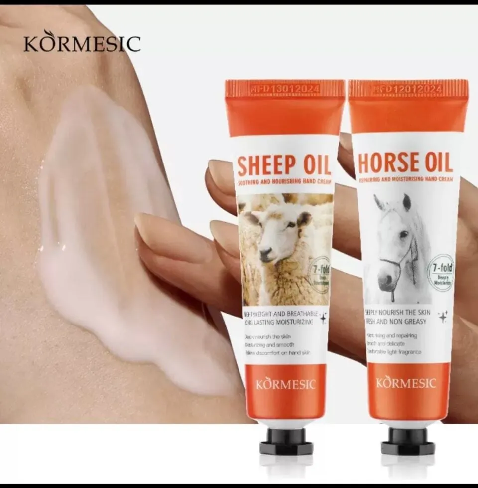 Krem do rąk Kormesic Horse Oil i Sheep Oil nawilżająco-regenerujący 24szt