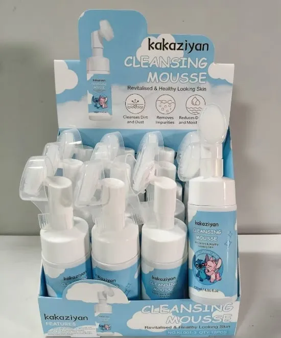 Purpurowa Pianka Oczyszczająca Stitch Kakaizyan 120ml z Szczoteczką