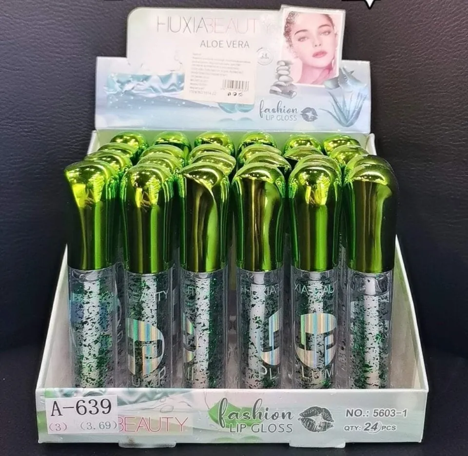 Błyszczyk Aloe Vera HUXIA BEAUTY Fashion Lip Gloss 24 szt.