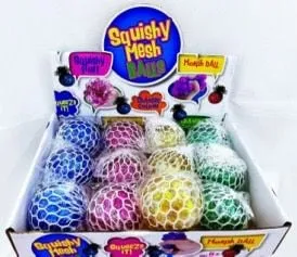 Zabawka Squishy Mesh Balls - Gniotek w Siatce Mix Kolorów 24 szt.