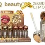 Olejek do Ust 24K Gold 3Q Beauty z Drobinkami Złota - 48 szt