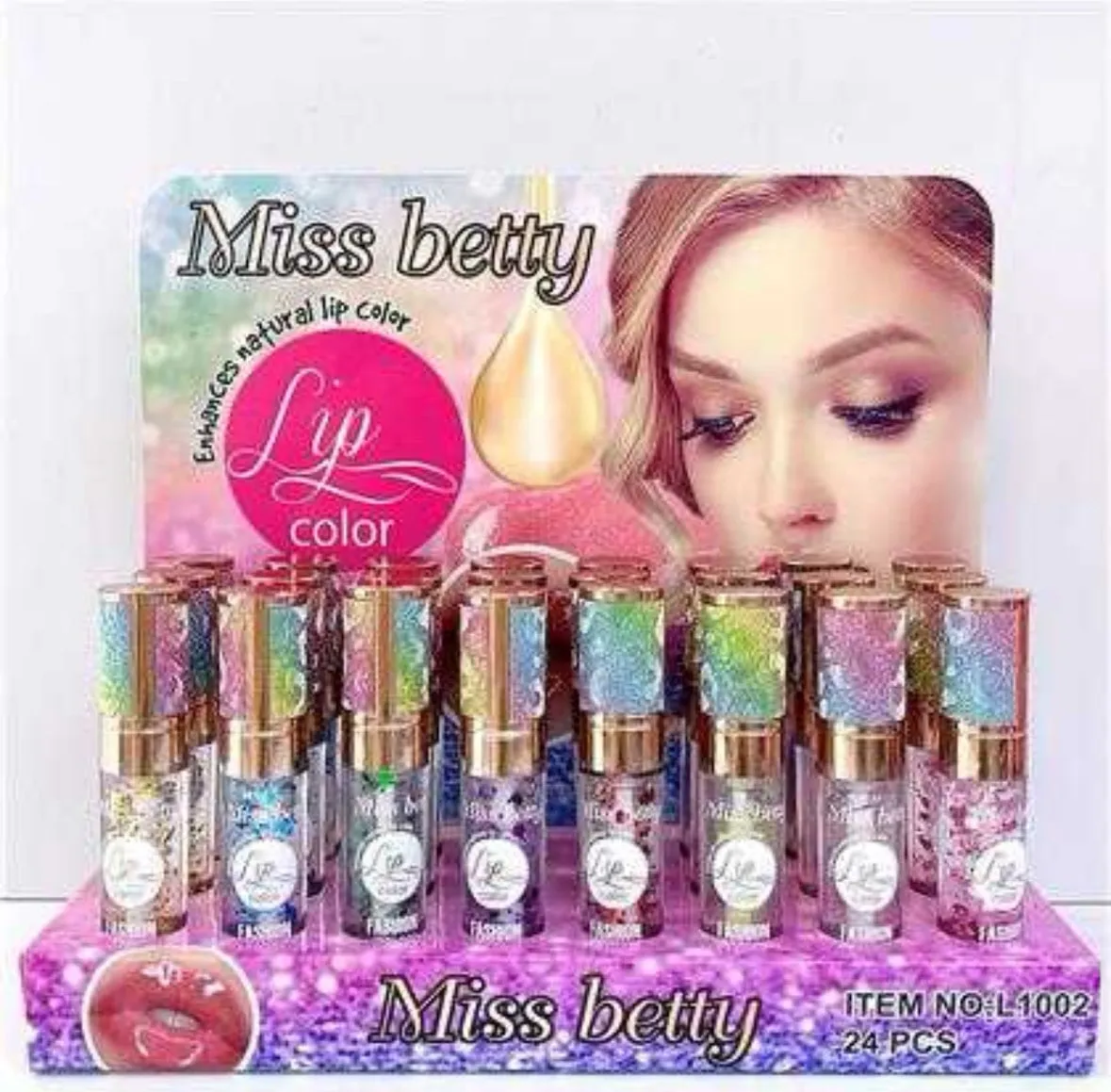 Miss Betty Lip Color - Błyszczyk do ust, 24 szt.
