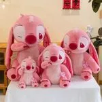 Maskotka Pluszowa Stitch Angel Różowa 45cm Mrugająca