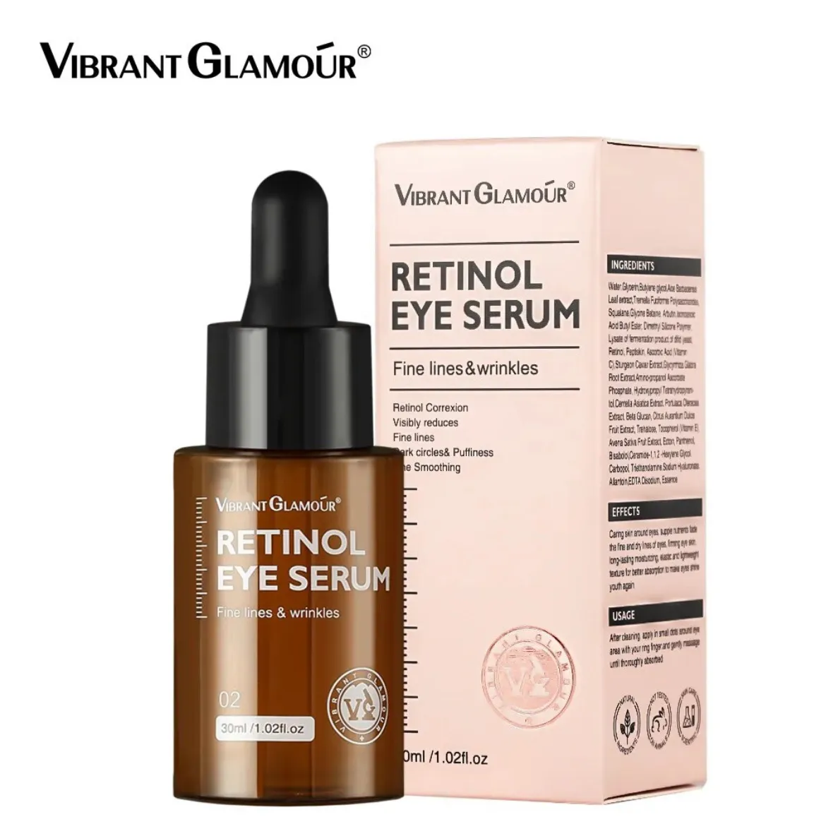 Serum pod Oczy Retinol Vibrant Glamour 30ml z Pipetą