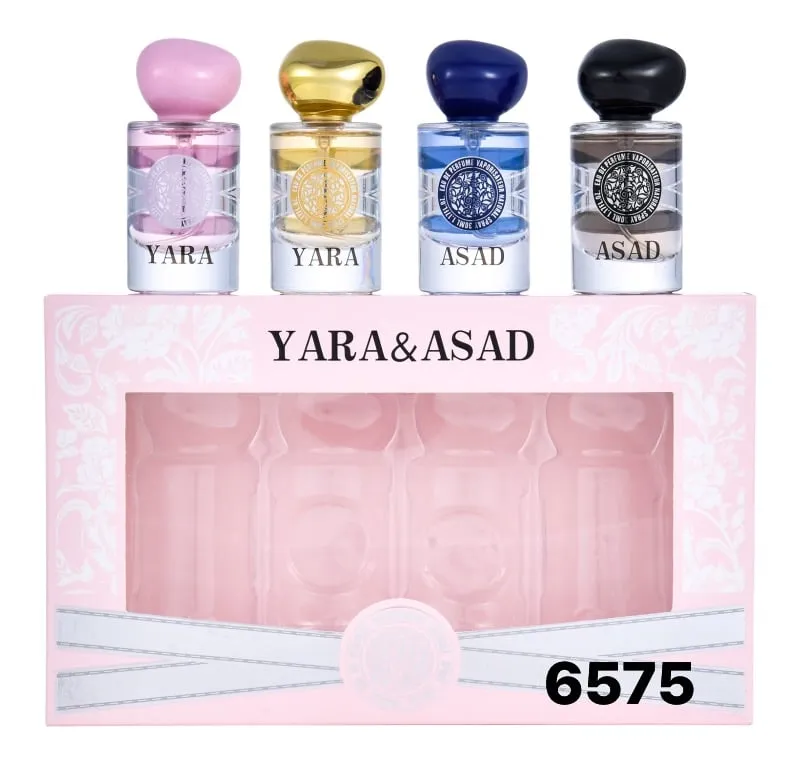 Zestaw perfum Yara & Asad 4x30ml w ozdobnym pudełku