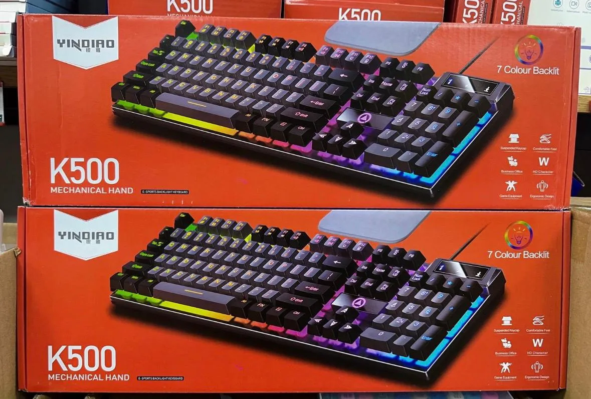 Klawiatura Mechaniczna VGN K500 RGB 7 kolorów