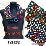 Komin damski Ch 1625 wzór kwiatowy multikolor