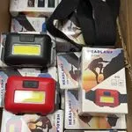 Lampa czołowa LED na baterie 3xR3, czarno-czerwona/czarna