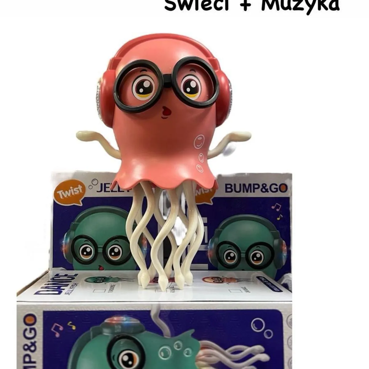 Zabawka Bump&Go Jelly Fish Meduza z okularami i słuchawkami