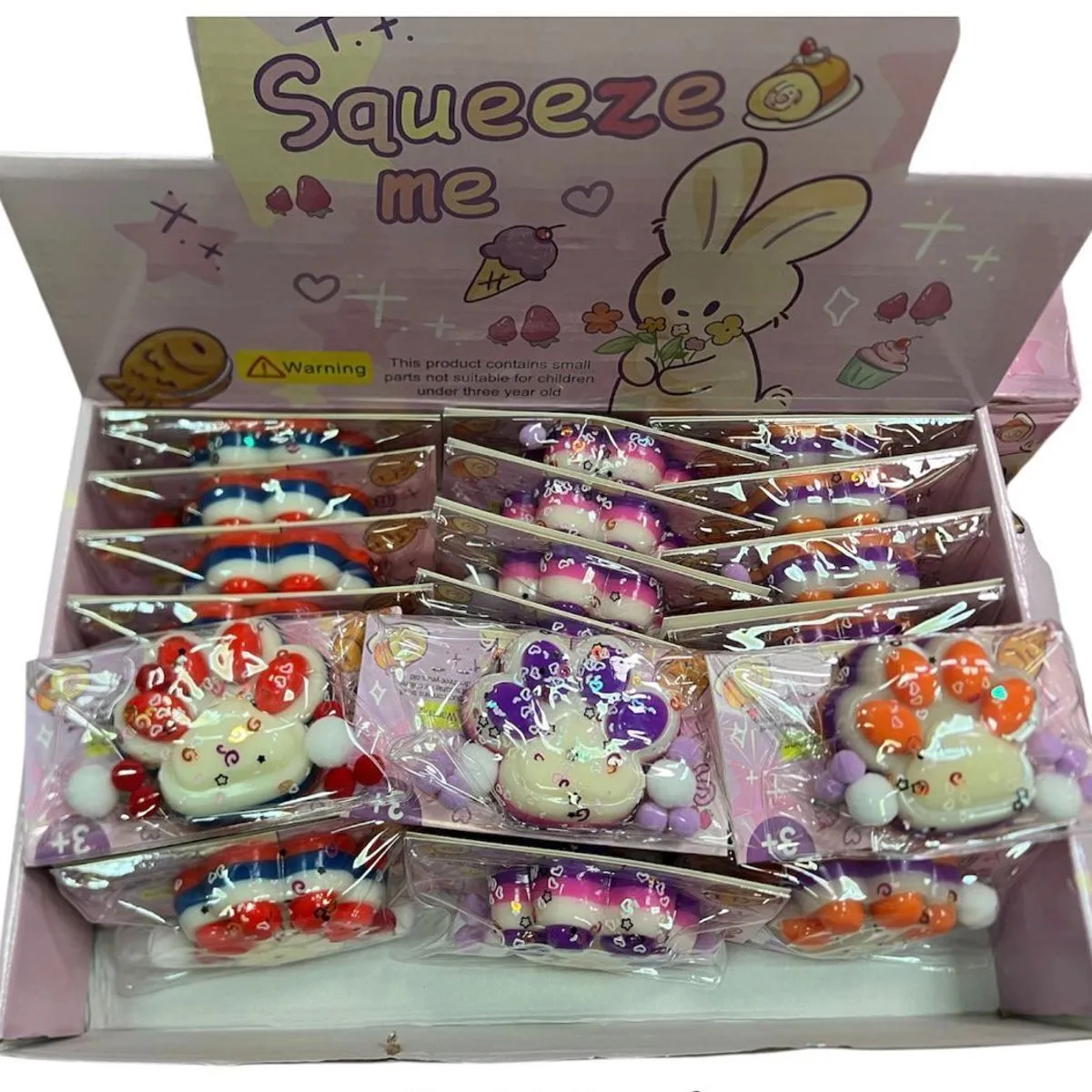 Zabawki Squeeze Me - gniotki antyestresowe, 24 szt
