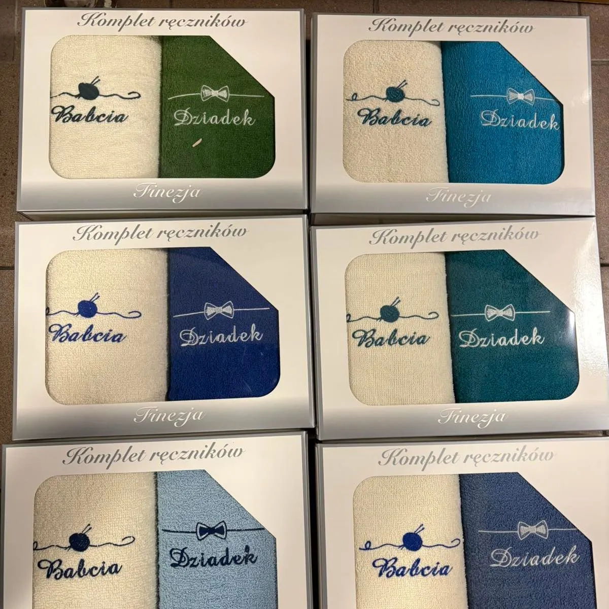 Ręczniki Babcia i Dziadek 2PCS 50x100cm