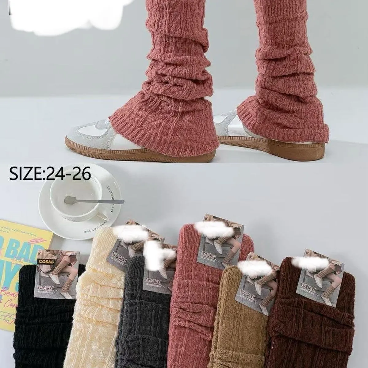 Skarpetki Damskie Leg Warmers rozmiar