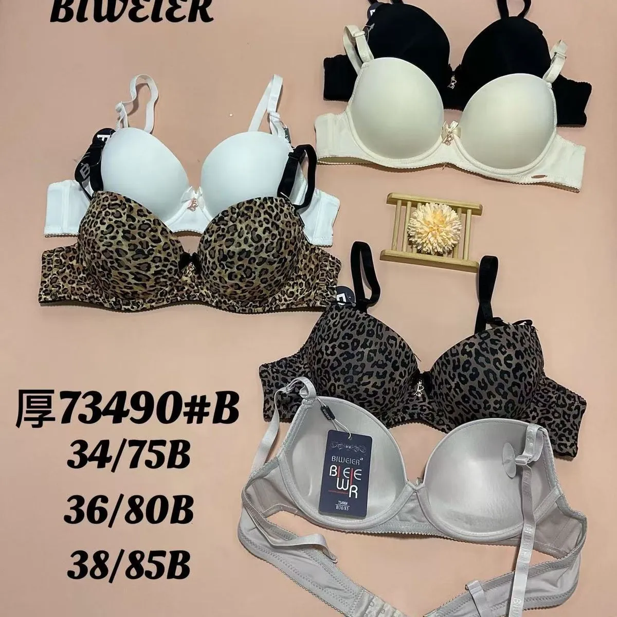 Biustonosz damski Bewer 73490#B rozmiary 34/75B-38/85B