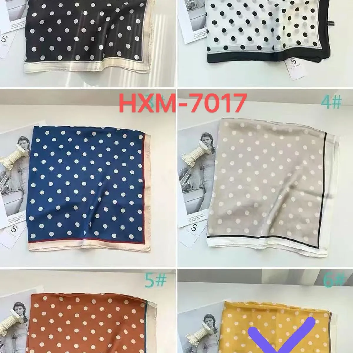 Szaliki damskie w grochy wzór H&M