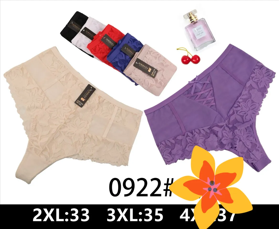 Majtki damskie koronkowe 0922# 2XL-33 3XL-35 4XL-37
