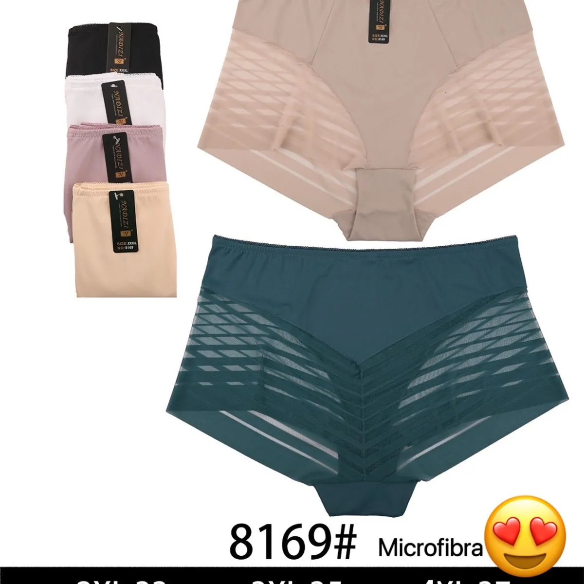 Majtki damskie mikrofibra 8169# rozmiary 2XL-4XL
