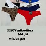 Majtki damskie stringi mikrofibra 2207 mix M-L-XL 24 szt