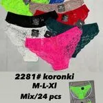 Majtki damskie koronkowe mix M-L-XL 2281 24 szt