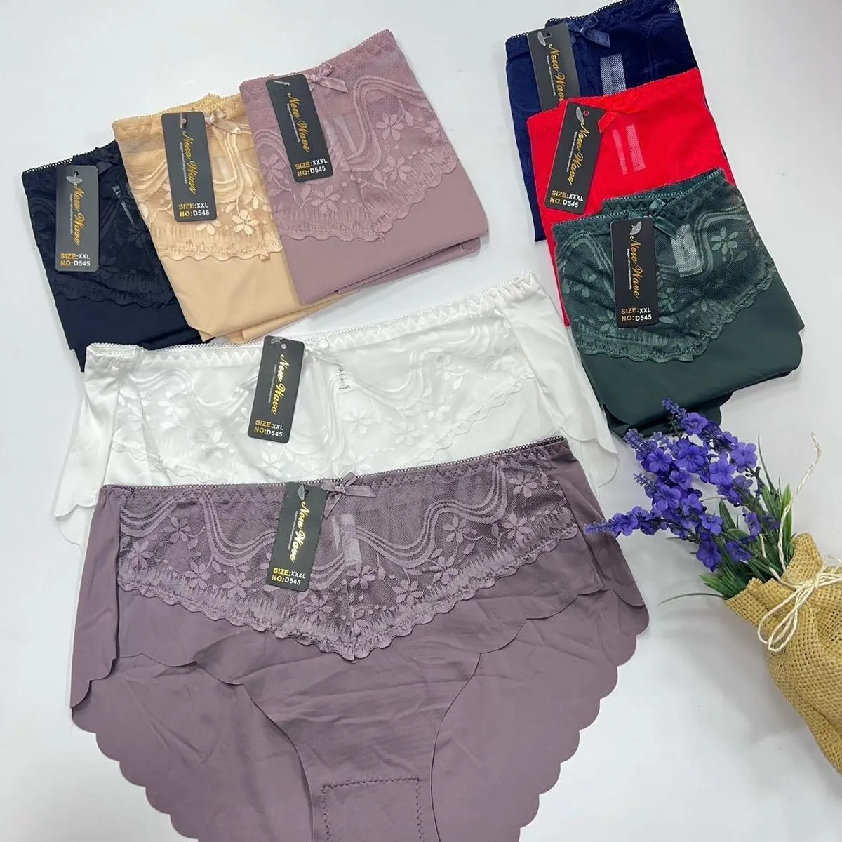 Majtki damskie New Wave D545 2XL-XXL laserowo cięte