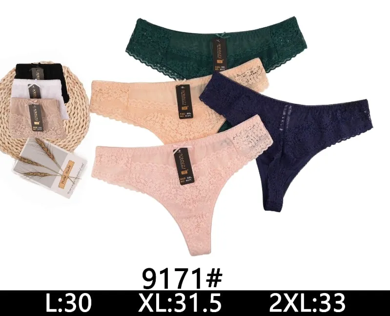 Stringi damskie koronkowe L:30 XL:31.5 2XL:33