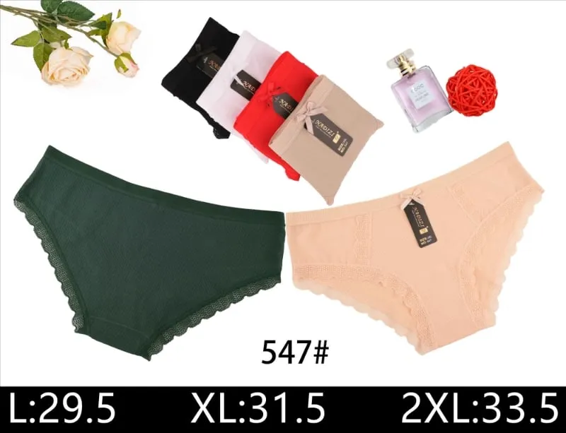 Majtki damskie bawełniane 5 szt. L:29.5 XL:31.5 2XL:33.5 547#