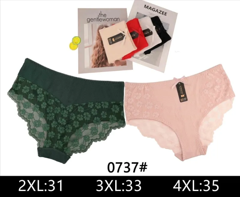 Majtki damskie koronkowe 2XL-4XL 0737#