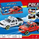 Samochód policyjny z muzyką i światłem 27 cm