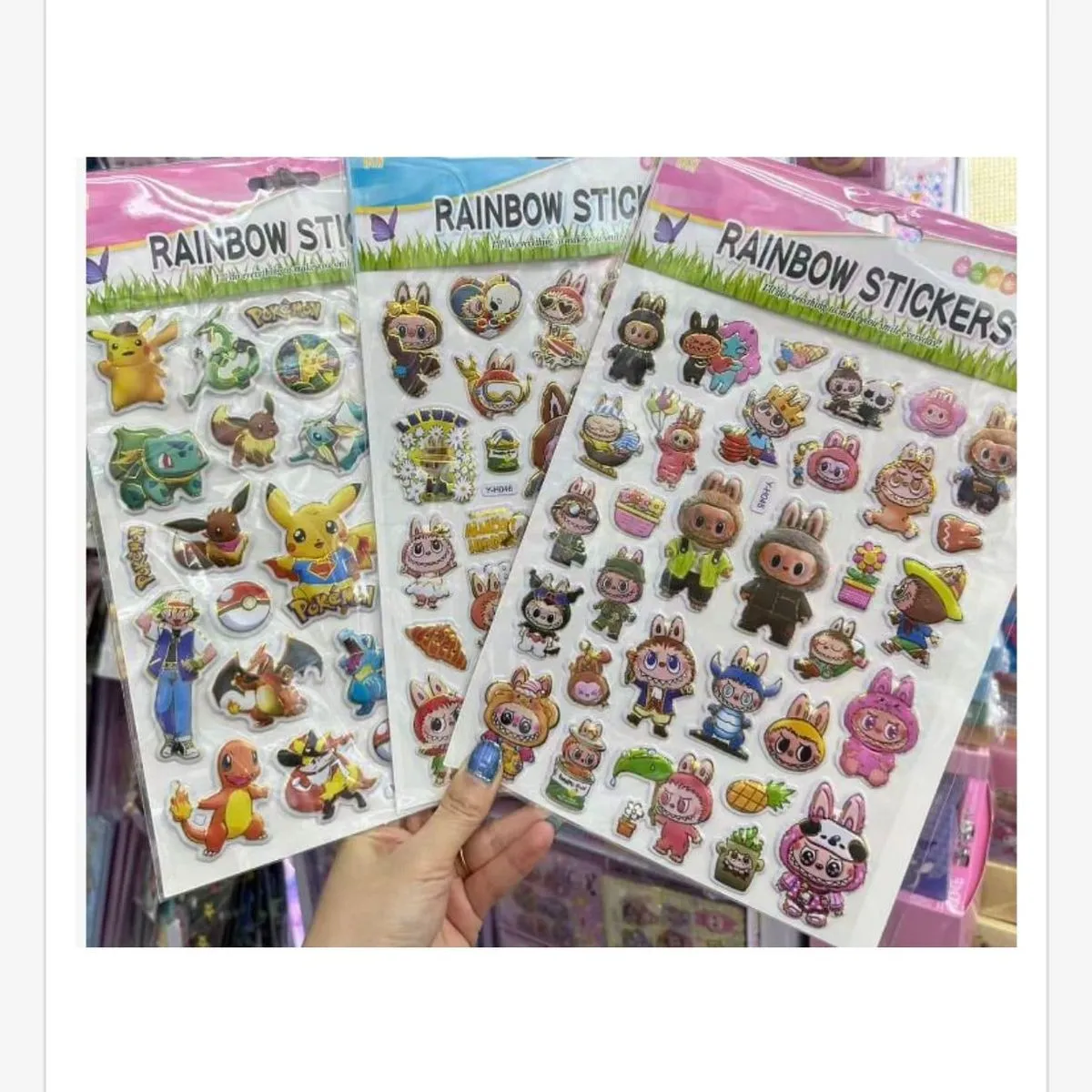 Naklejki DIY Rainbow Stickers Pokémon 3 arkusze