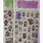 Naklejki DIY z postaciami Pop Mart, arkusz NO XM