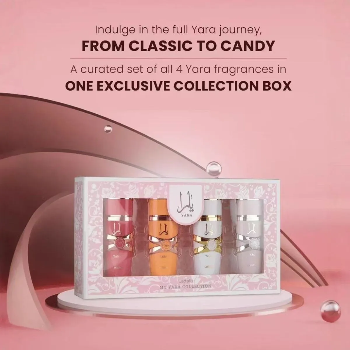 Zestaw Perfum Yara 4x30ml Classic Candy My Yara Collection