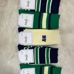 Skarpetki damskie Smiley rozmiar 39-42, wzór prążkowany