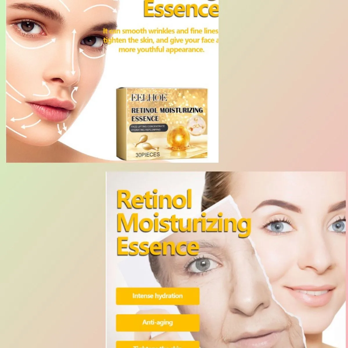 Kapsułka do Twarzy Esencja Nawilżająca Retinol