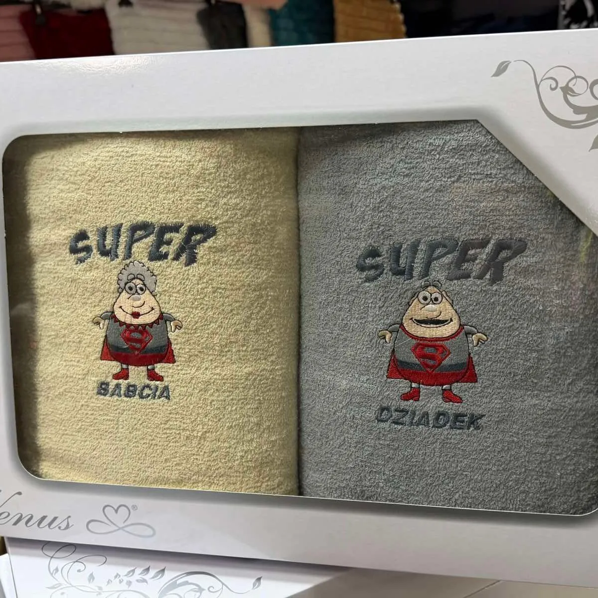 Komplet Ręczniki Babcia & Dziadzek Super 70/140