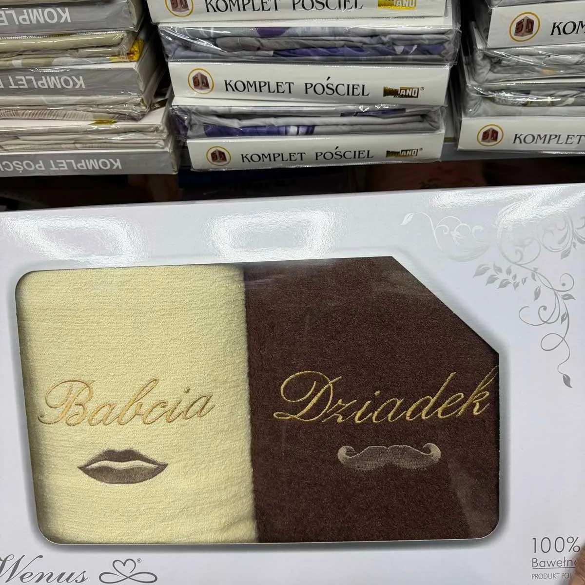 Komplet Ręczniki Babcia & Dziadek 70/140