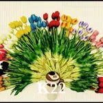Bukiet Tulipany Silikonowe 5PCS K22