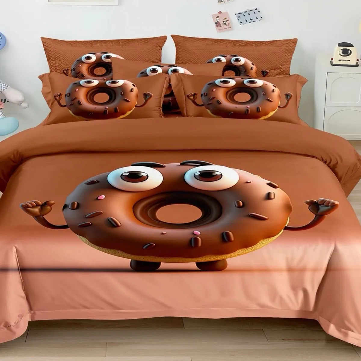 Komplet Pościel 3D Donut 160/200
