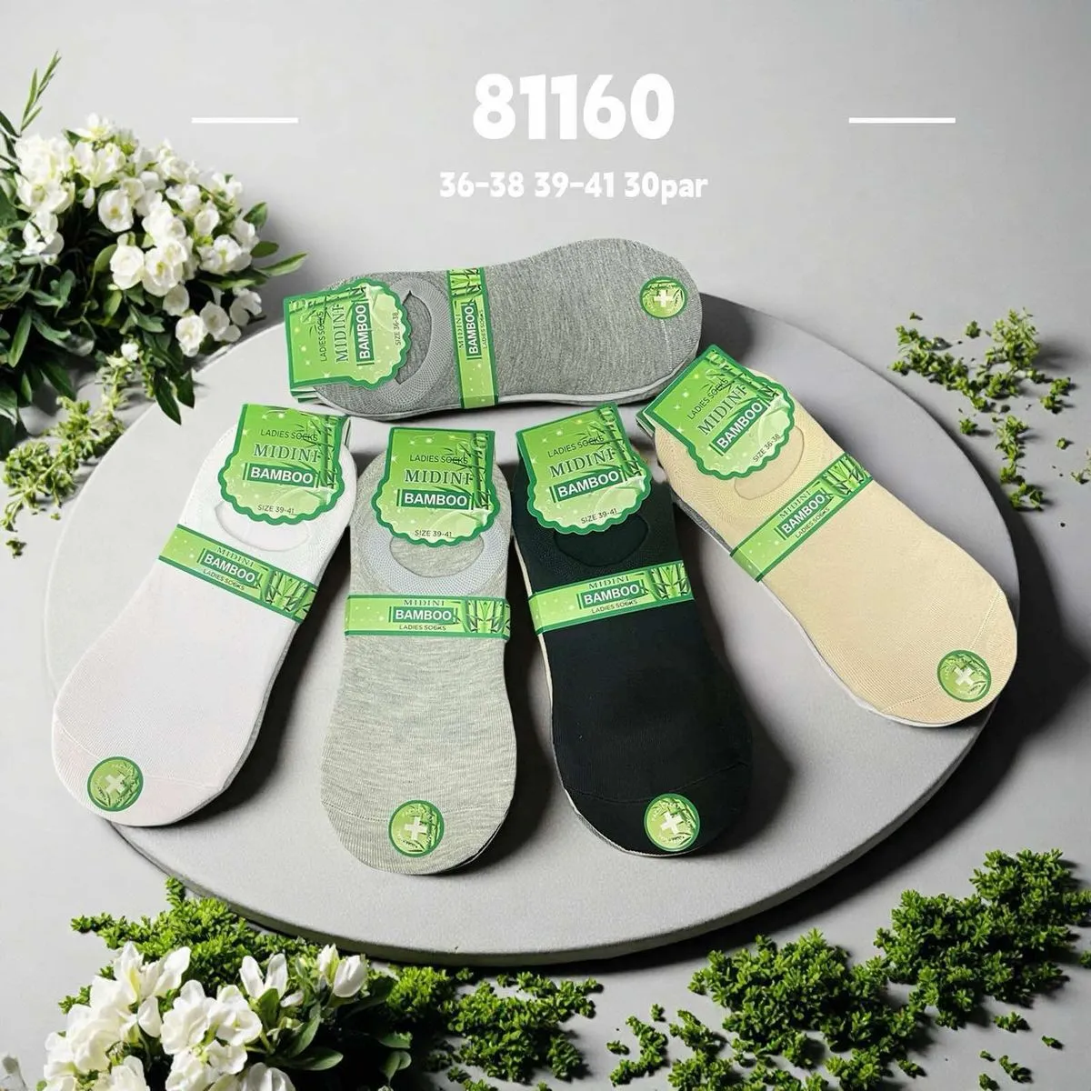 Skarpetki damskie bambusowe 36-38, 39-40, 30 par
