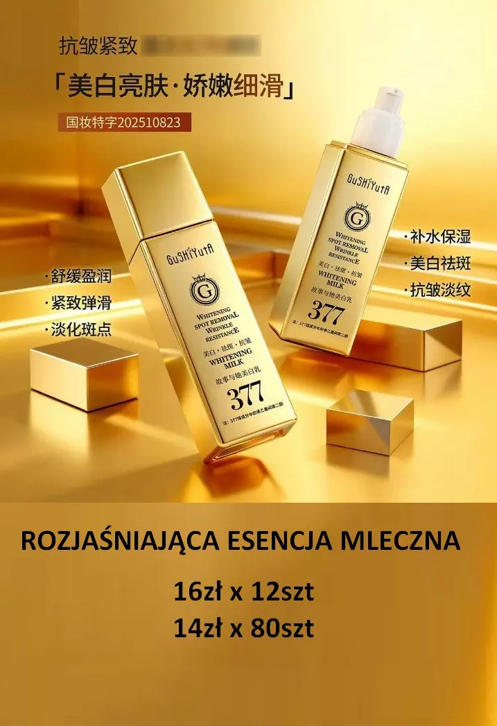Rozjaśniająca Esencja Mleczna 140ml x 80szt