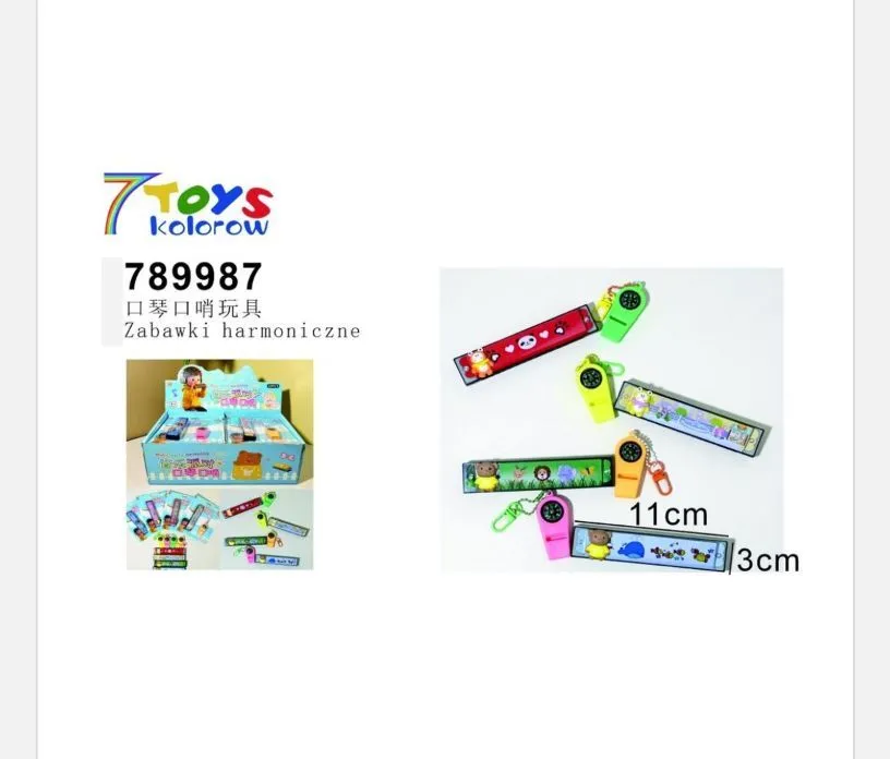 Zabawki Harmoniczne 7Toys Kolorowe 11cm x 3cm