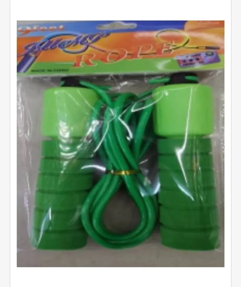 Skakanka Jump Rope zielona z uchwytami piankowymi