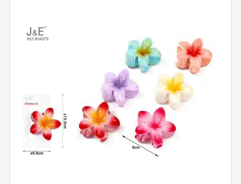Klamra do włosów kwiat hibiskus J&E REF 84373 13,5 cm