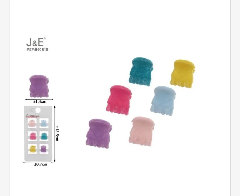Klamry do włosów J&E REF 94018, 12 szt, 2,7-2,4 cm