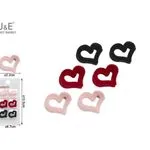 Klamry do włosów J&E serce REF JEP8021 2,2x1,7-2,5cm