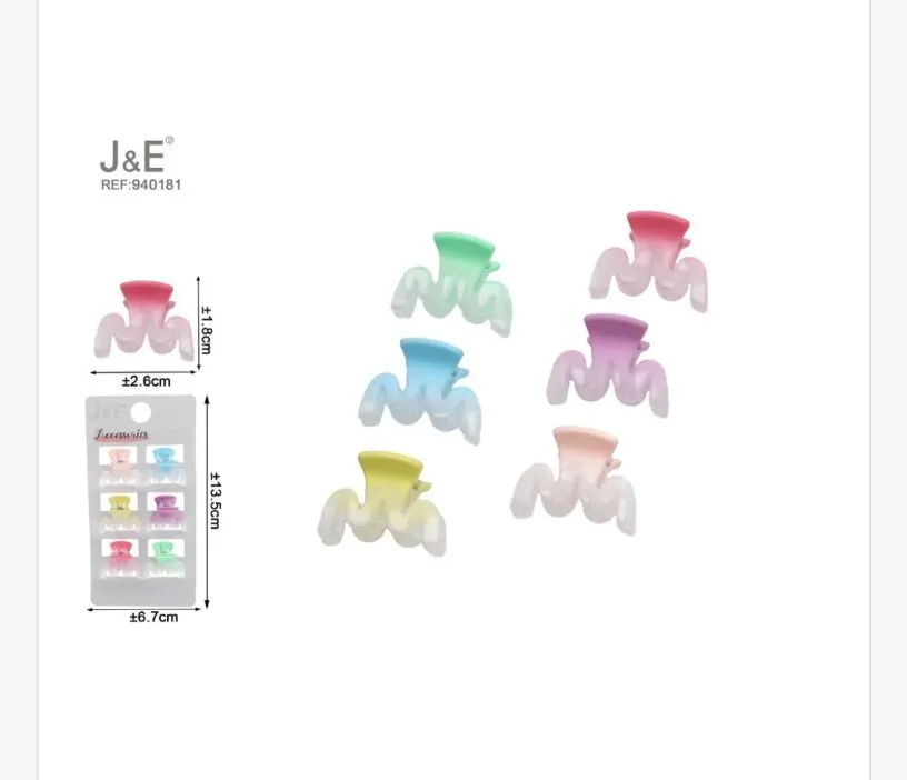 Klamry do włosów J&E REF-40181, 12 szt
